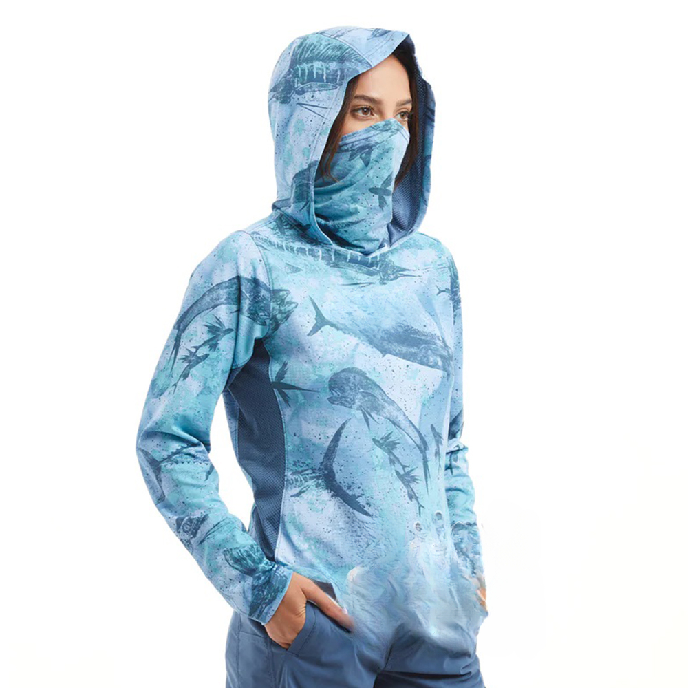 Fishing Hoodie - Magliette da Pesca per Donne, Manica