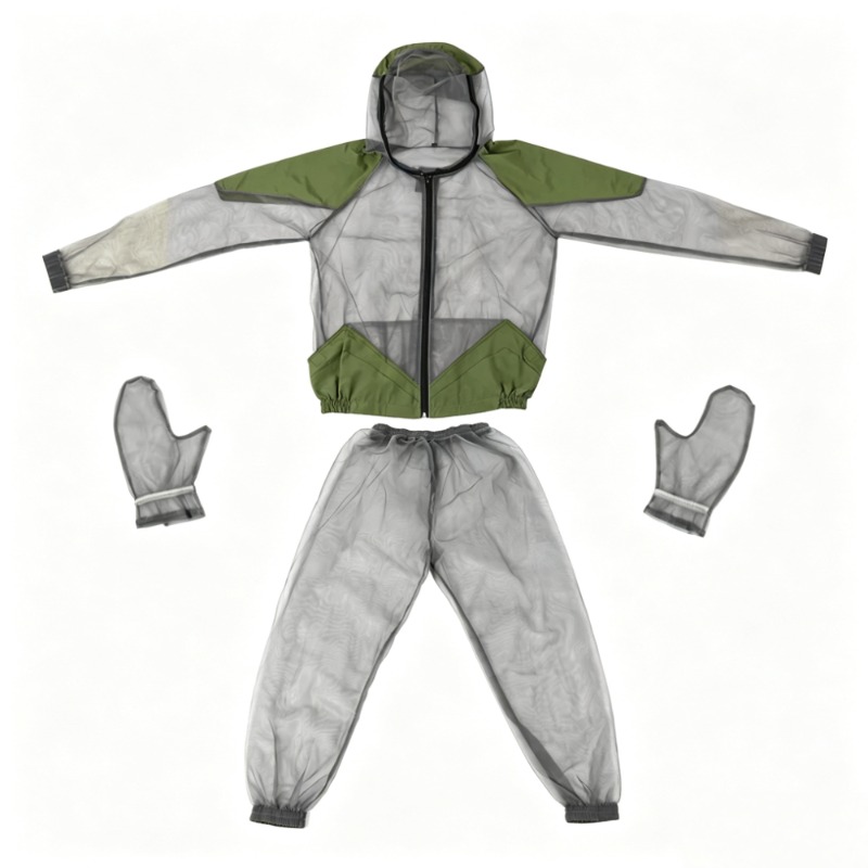 Fishing Gloves - Completo Antizanzare da Esterno con Cappuccio,